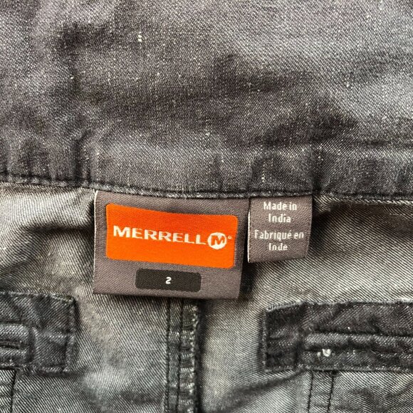 Merrell Womens Pants Size 2 Straight Leg Outdoors Hiking Gray Casual Low Rise - Picture 7 of 9